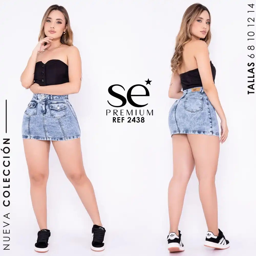 FALDA AZUL 2438